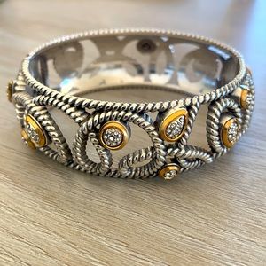 Brighton silver and gold bangle. Like new!